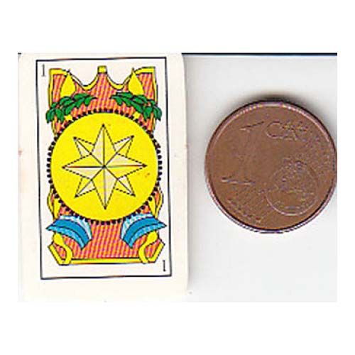 Miniatura baraja espñaola 40 cartas juego jugar mini liliput naipe 11