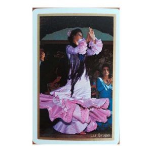 Bridge flamenco Las Brujas Fournier Naipes Heraclio poker baile reverso timbre negro sevillanas Andalucia 11