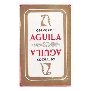Cervezas Aguila baraja española Fournier 50 cartas Naipes Heraclio cerveza botellin lata birra publicitaria publicidad 11