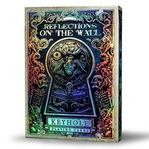 Reflections on the wall luxury edition playing cards Keyhole TCC poker deck silver key society magic holo foil holographic 11