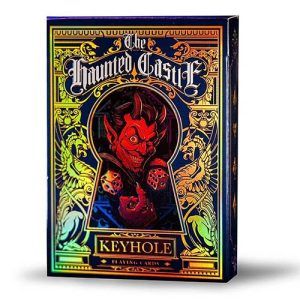 The Haunted castle Luxury edition playing cards Keyhole poker deck holo foil holographic magic baraja holografica TCC 11