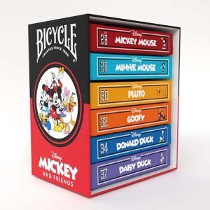 Bicycle Disney Classic Mickey and Friends 6 Box Set 0073854100073 poker deck Mouse Miinie Pluto Goofy Donald Daisy Duck 11
