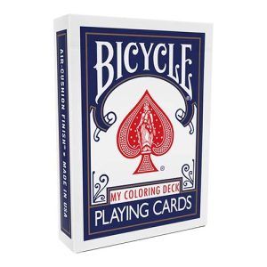 Bicycle My coloring deck Jordan Victoria blue playing cards 3617201377557 magical propject trick tricks magic magician trucos baraja 11