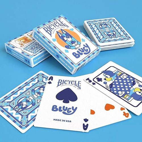 Bluey Bicycle playing cards - Naipecoleccion poker deck BBC studios dog ...