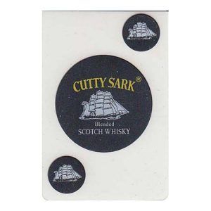 Cutty Sark plastic playing cards PVC waterproof blended scotch whisky poker deck transparent game 11