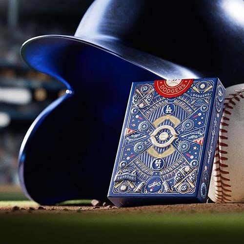 Dodgers playing cards Theory11 poker deck 0850080856116 LOs Angeles baseball stadium New York major league MLB LA premium 14