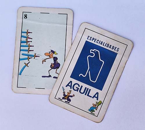 Gallo Aguila baraja española 1981 pastas macarrones especial naipe cartas jugar juego coleccion coleccionar 15