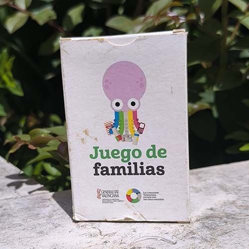 Joc de Families Reciclatge juego familias reciclaje Generalitat valenciana recicla cinc sentits cinco sentidos baraja cartas 13