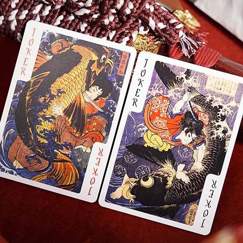 Kuniyoshi playing cards by 52 musee standard edition poker deck art ukiyo numbered limited TCC Japan 13