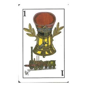 Museo del Tren Circulacion Renfe FFCC baraja cartas naipes Comas trenes ferrocarril locomotoras 11