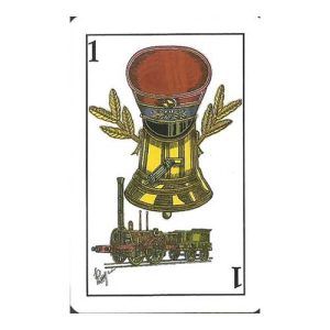 Museo del Tren El labradorcico Aguilas FFCC Murcia baraja cartas naipes Comas trenes ferrocarril locomotoras 11