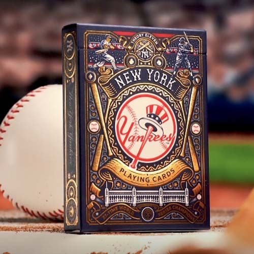 New York Yankees playing cards Theory11 poker deck baseball stadium Amrican league MLB 0850065968872 premium 11