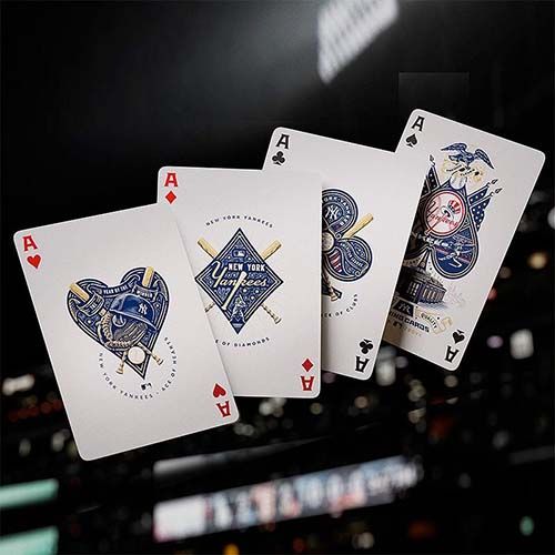 New York Yankees playing cards Theory11 poker deck baseball stadium Amrican league MLB 0850065968872 premium 12