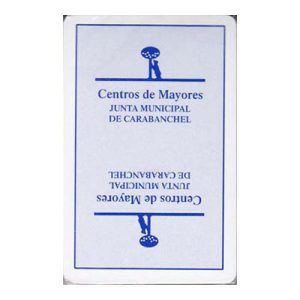 Centro Mayores Carabanchel baraja española Fournier Madrid JUnta municipal 40 cartas Naipe juego mus tute Heraclio 11