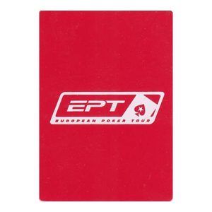 EPT Cut card red European poker tour carta de corte roja rojo Texas Holdem plastic plastico 11