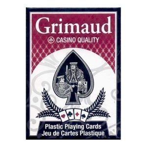 Grimaud Casino quality plastic playing cards 3114523901397 jeu de cartes plastique france 39018 blue red pvc 11