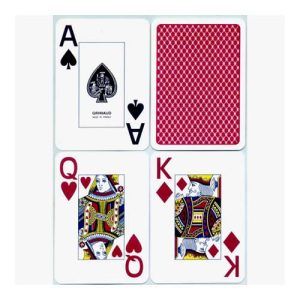 Grimaud Casino quality plastic playing cards 3114523901397 jeu de cartes plastique france 39018 blue red pvc 12