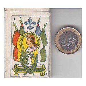 Mini baraja española quioscos papel tiras cartas naipe infantil coleccion coleccionista 11
