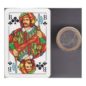 Mini german poker Fournier blue red playing cards deck spielkarten game Naipes Heraclio pocket travel 11