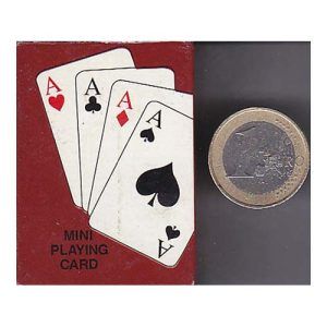 Mini poker playing cards No9808 deck pocket made in China travel 11