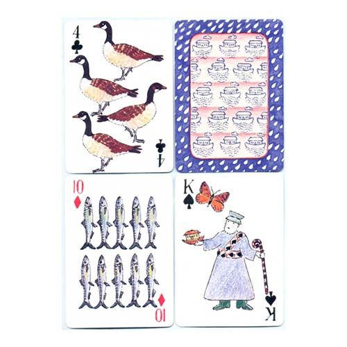 Noahs ark deck playing cards Fournier poker Naipes Heraclio arca Noe Alan Hutchison baraja cartas naipe 12