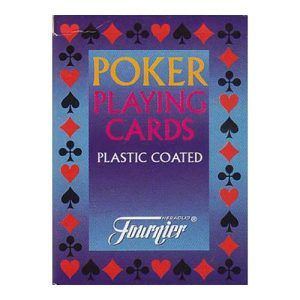 Poker playing cards plastic coated Fournier blue Naipes Heraclio 8420707025335 55 4 indez made in spain 11