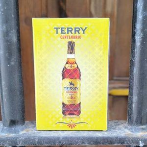Terry centenario anis castellana baraja Fournier dulce Naipes fibra marfil bebida botella alcohol publicitaria cartas 11