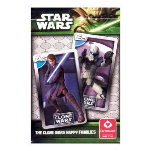 The Clone Wars Happy families Cartamundi 5411068001451 playing cards game cuartetois Star Wars guerra 11