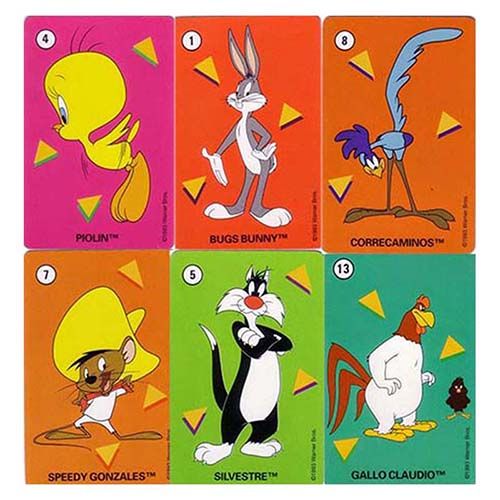 Bugs Bunny y sus amigos 1993 Fournier baraja 33 cartas Warner Bros 8420707016449 Naipes Heraclio dibujos animados 13