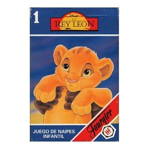 Rey Leon 1 1994 Fournier juego naipes infantil Heraclio 33 cartas baraja forma parejas Disney pelicula cine dibujos animados 11