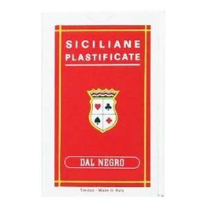 Siciiane plstificate Dal Negro 8001097100477 Italy carte da giuoco Treviso Teodomiro Sicilia Italia baraja cartas 11