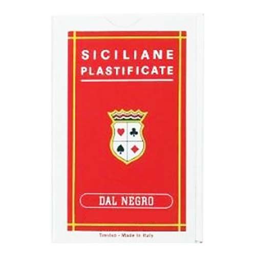 Siciiane plstificate Dal Negro 8001097100477 Italy carte da giuoco Treviso Teodomiro Sicilia Italia baraja cartas 11