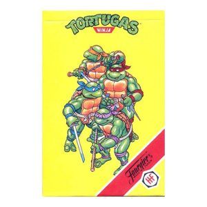 Tortugas Ninja 1991 Fournier baraja 33 cartas naipe Heraclio 8420707012458 Cowabunga Donatelo Leonardo Michelangelo Raphael 11