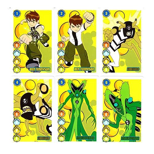 Ben 10 2008 baraja Fournier Cartoon Network juego de cartas infantil 8420707381899 32 cartas cuartetos serie television 12