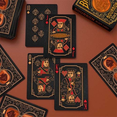 Bourbon black label bicycle playing cards poker deck 0073854100523 808 old Kentucky magic collection drink 12