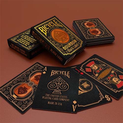 Bourbon black label bicycle playing cards poker deck 0073854100523 808 old Kentucky magic collection drink 13