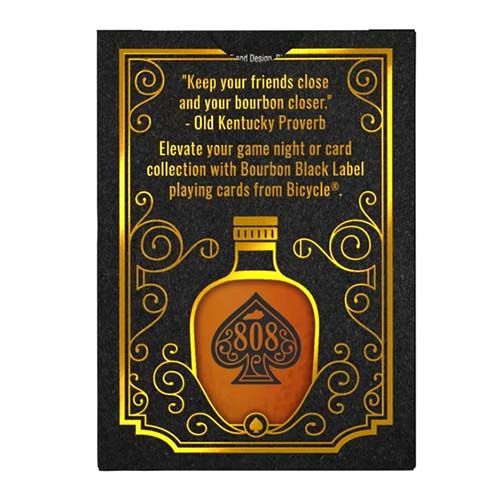 Bourbon black label bicycle playing cards poker deck 0073854100523 808 old Kentucky magic collection drink 14