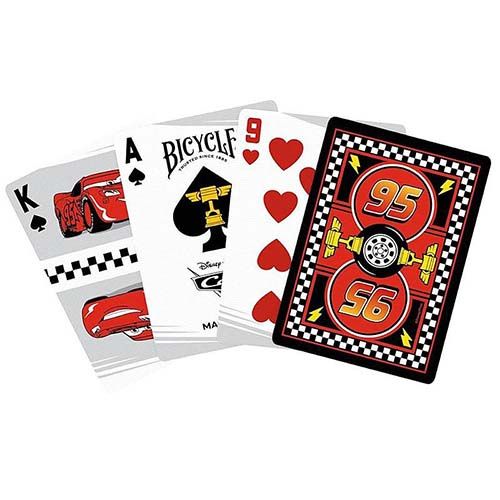 Cars Disney Pixar Bicycle palying cards poker deck 0073854099544 Rayo Mcqueenfilm cinema cine car movie 12