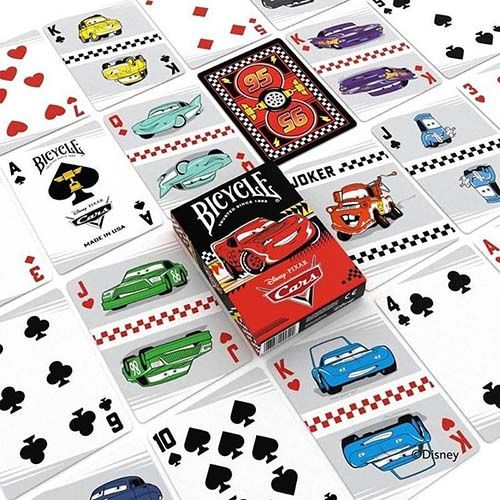 Cars Disney Pixar Bicycle palying cards poker deck 0073854099544 Rayo Mcqueenfilm cinema cine car movie 13