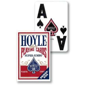 Hoyle Super Jumbo playing cards Official bridge size extra large faces No 1223 USPCC poker deck 0041187012233 11