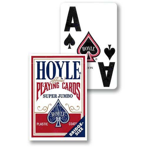 Hoyle Super Jumbo playing cards Official bridge size extra large faces No 1223 USPCC poker deck 0041187012233 11
