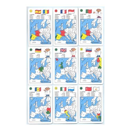 Paises de Europa 1994 Fournier baraja 33 cartas 8420707017422 el mundo en tus manos Carlos Tapia aprender 12