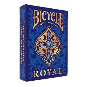 Royal Bicycle playing cards poker deck 0073854100530 magic gold blue baraja poker naipe realeza oro azul magia trucos 11
