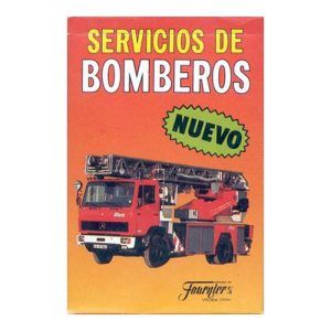 Servicio de Bomberos 1989 Fournier baraja 33 cartas naipe camiones parque caracteristicas tecnicas bombero incendio incendios 11