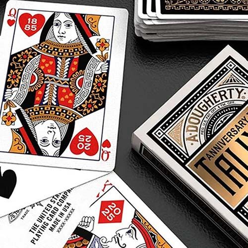 Tally-Ho 140th Anniversary Metaluxe playing cards poker deck 0073854100080 USPCC Metalluxe special Tally Ho 12