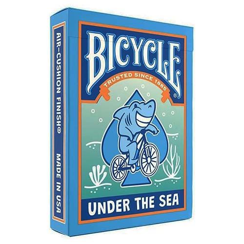 Under the Sea Bicycle playing cards poker deck 0073854099513 shark ocean USPCC sea magic baraja cartas naipe 11