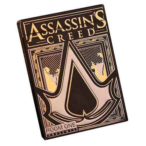 Assasins Creed legacy V2 playing cards black hidden blade edition poker deck series room one Ubisoft Desmond miles 11