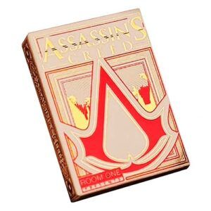 Assasins Creed legacy playing cards white hidden blade edition poker deck series room one Ubisoft Desmond miles 11
