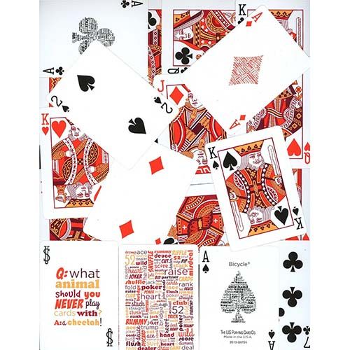 Table Talk Bicycle playing cards Red - Imagen 2