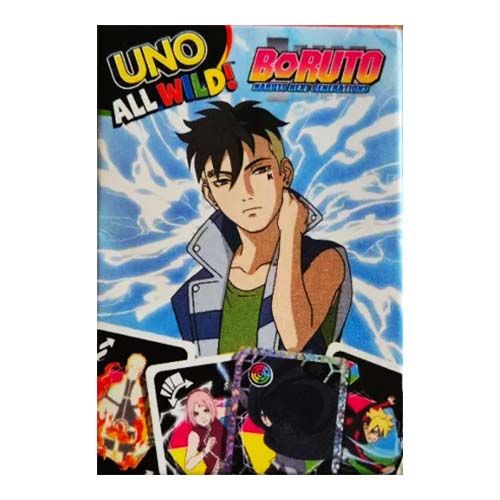Boruto Juego UNO all wild Mattel McDonaldsHappy Meal naruto next generations anime manga games cartas 11